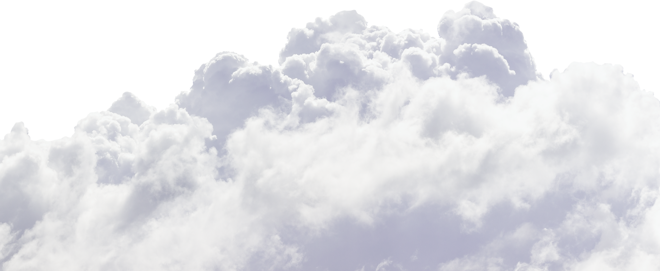 cloud and white background